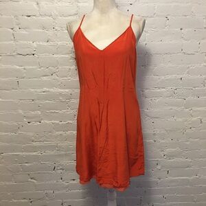 Vix Paula Hermanny silk minidress orange size large